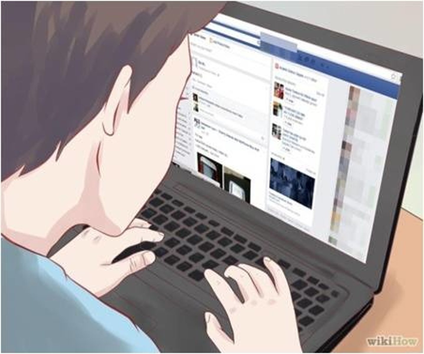 <p>I connect to social networks</p>