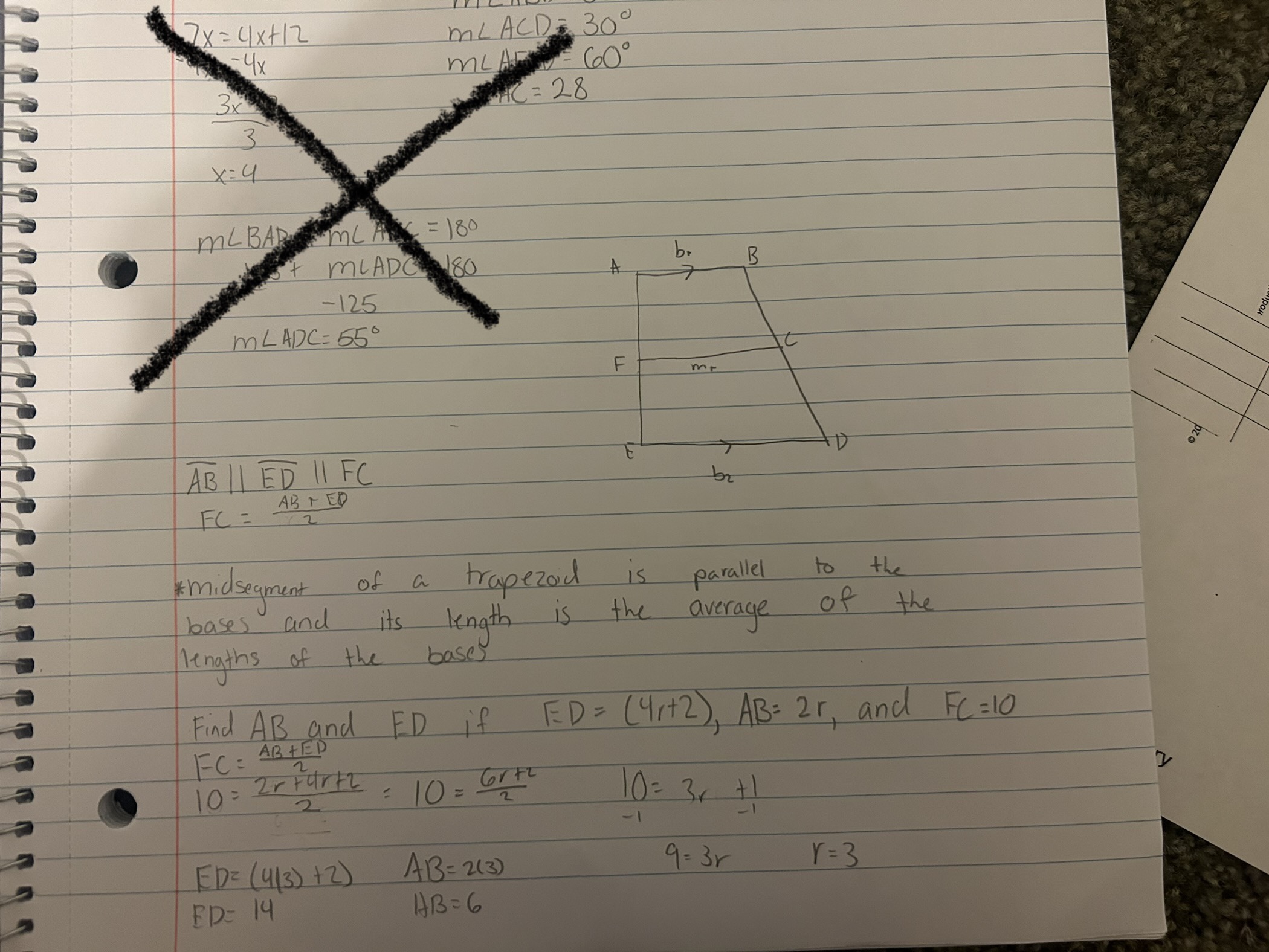Find The Length Of The Mid-segment Of A Trapezoid 