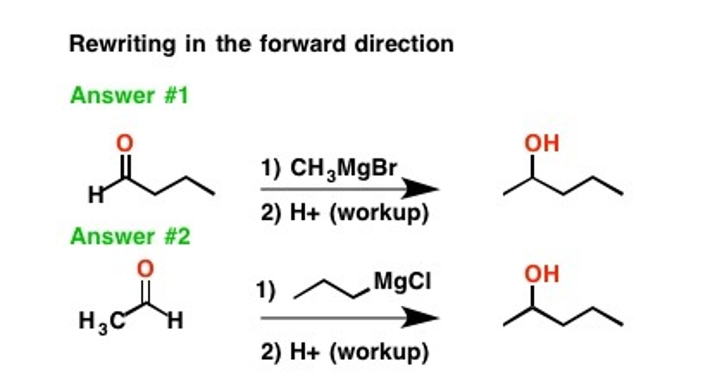 <p>Grignards reagent</p><p>The purpose is to add carbons to a molecule.</p>