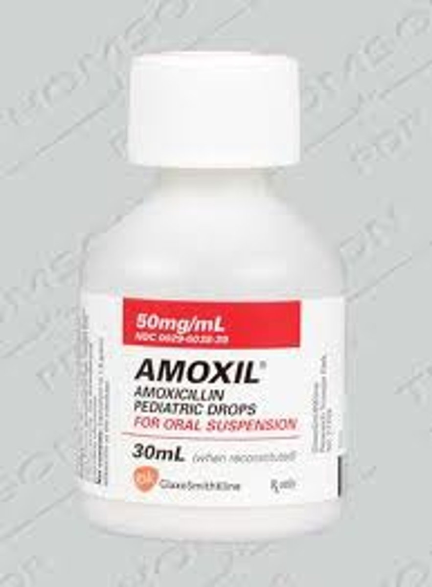 <p>Generic Name: Amoxicillin<br>Drug Class: Penicillin Antibiotic<br>Indication: Bacterial Infection</p>