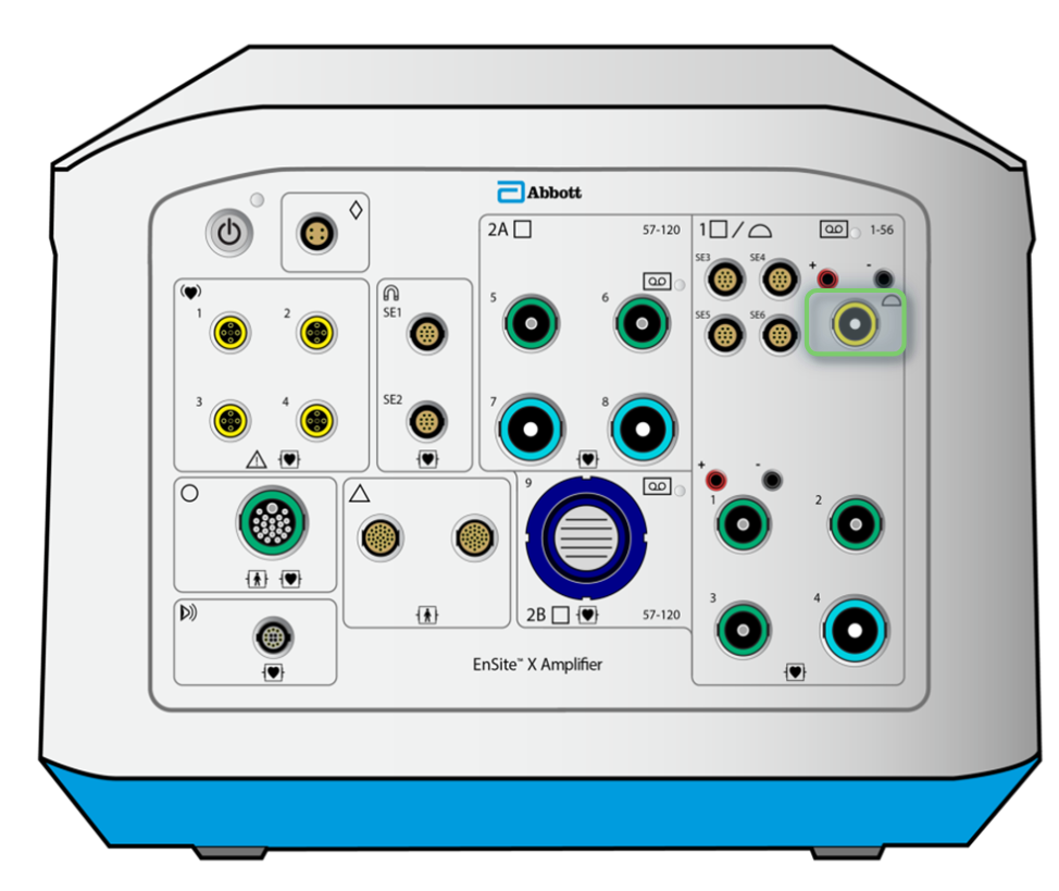 <p>Connects from front panel of the Ampere RF Generator to the front panel of the Ensite X Amplifier</p><p>Transmits ablation catheter impedance, location, and signal data to Amplifier</p>
