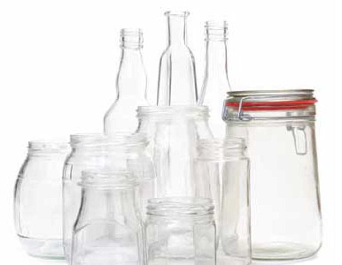 <p>(made) of glass</p>