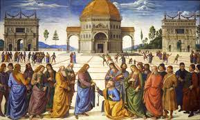 <p>CHRIST GIVING THE KEYS TO ST. PETER</p>
<p>%%<strong>(FIFTEENTH-CENTURY ITALY)</strong>%%</p>
<p>==<strong>(EARLY RENNAISSANCE IN FLORENCE)</strong>==</p>