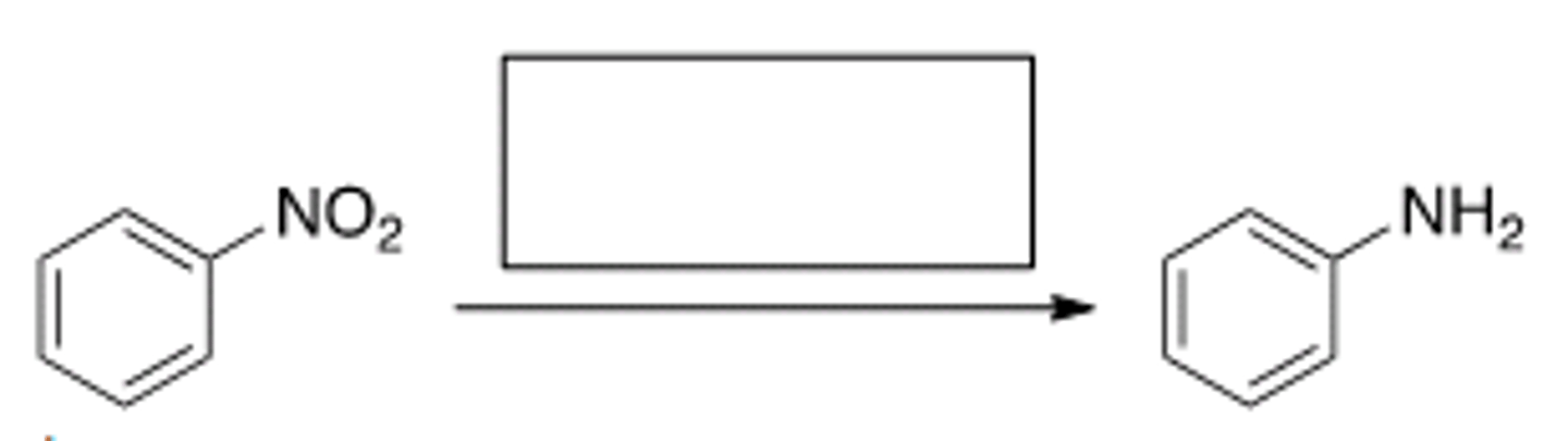 <p>H2, Pd-C</p>