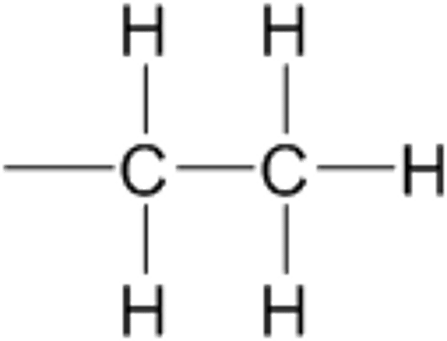 <p>R - CH2 - CH3</p>
