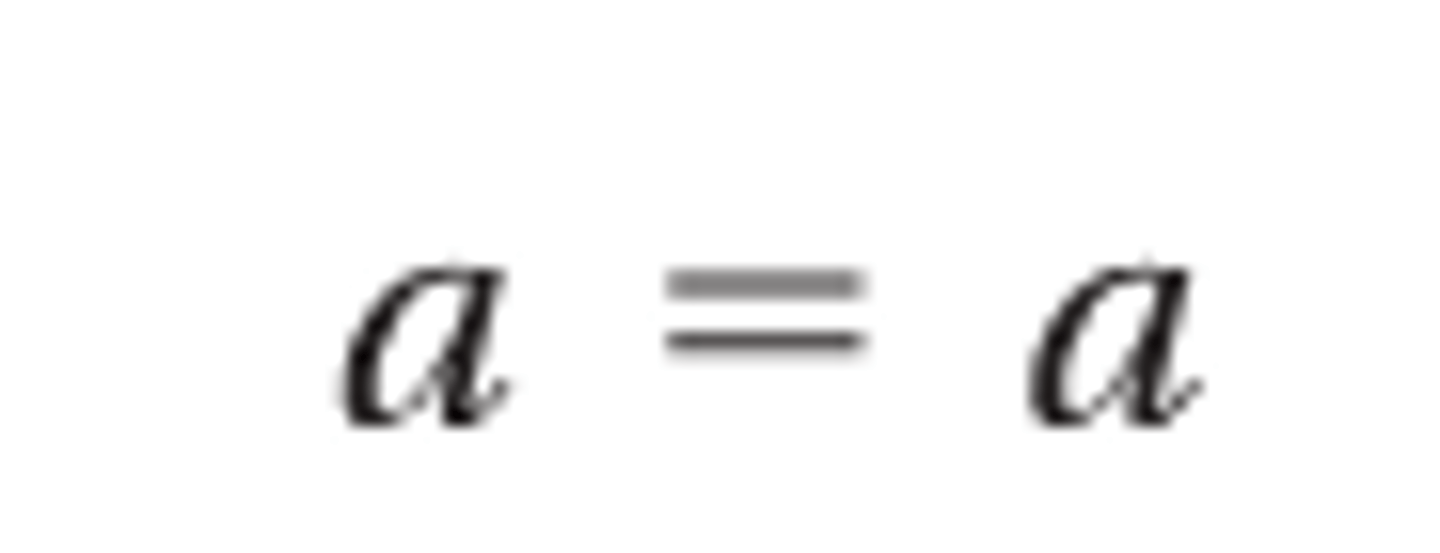 <p>a=a</p>