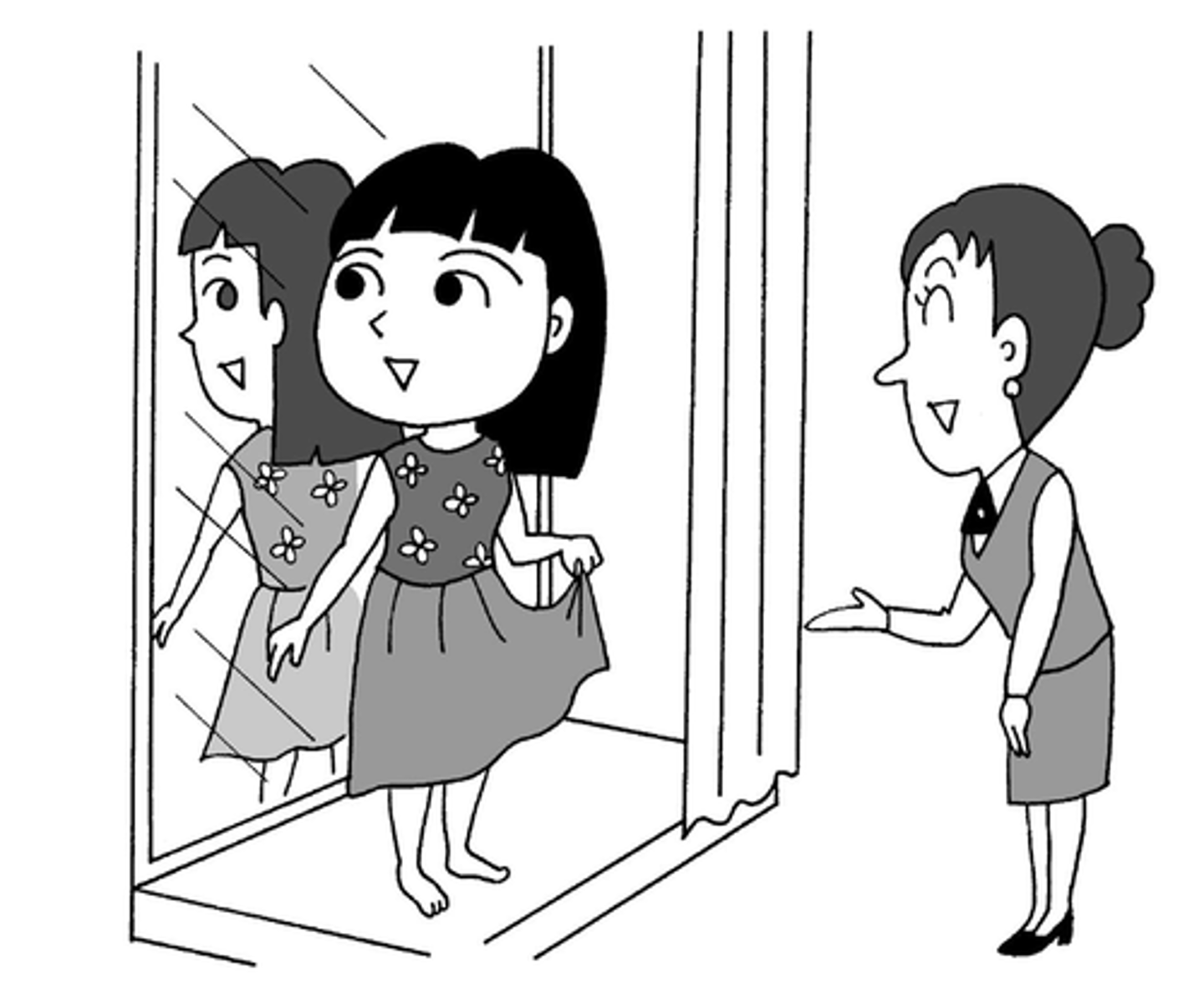 <p>to look good (on somebody) (thing が)</p>