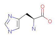 <ul><li><p>Imidazole ring</p></li><li><p><strong>pKa ≈ 6 (near physiological pH)</strong></p></li><li><p>Can gain or lose proton</p></li><li><p><strong>Enzyme active sites</strong></p></li></ul><p></p>