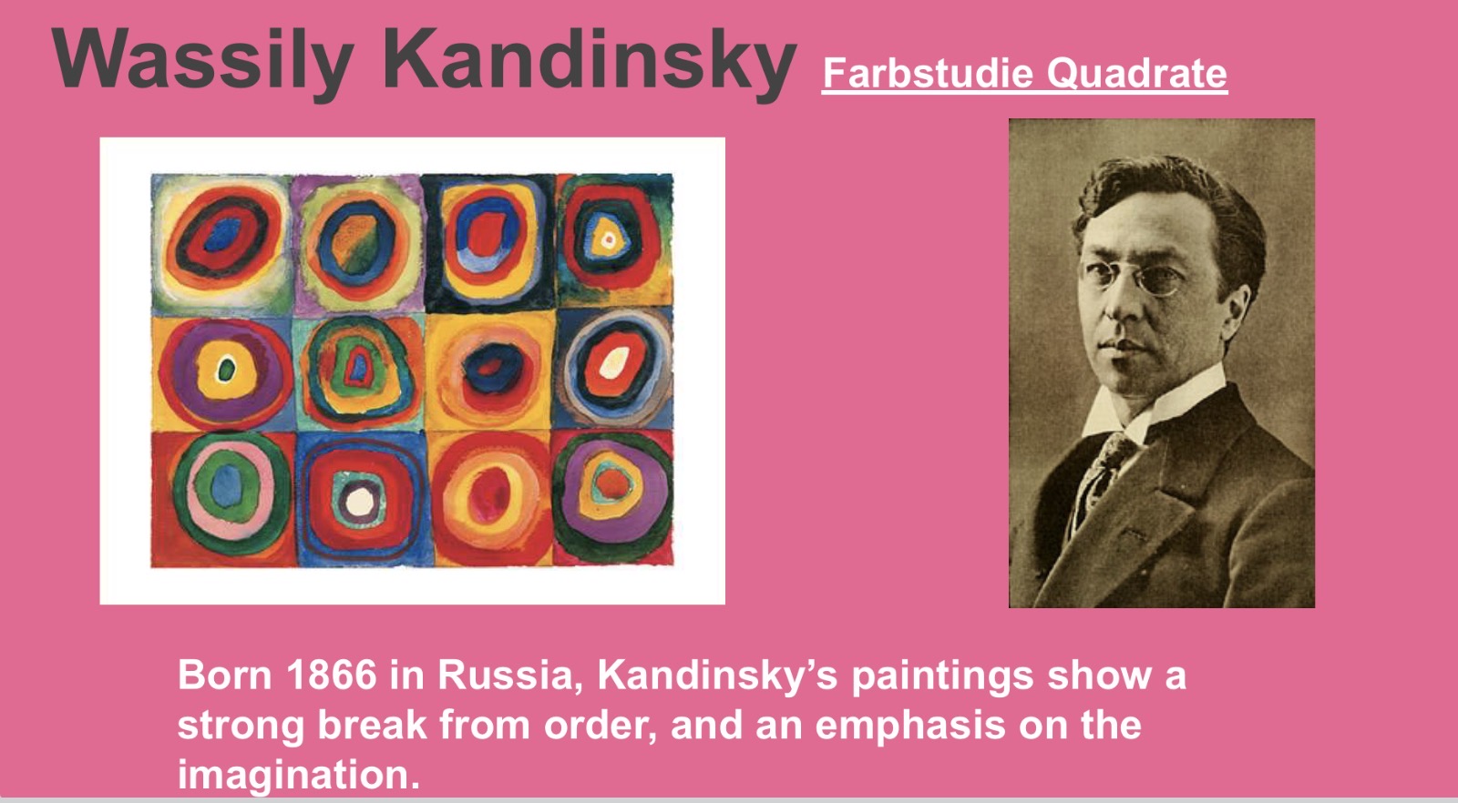 <p>Farbstudie Quadrate</p>