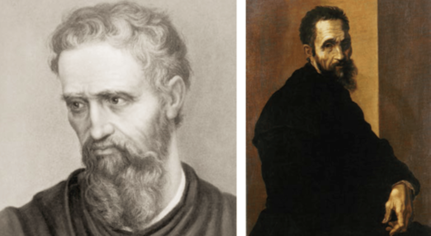 <p>TIJD: 16e E</p><p>PLAATS: Italië: Firenze, Rome</p><p>STIJL: Hoog-Renaissance / Maniërisme</p><p>KENMERK:</p><p>- afwijkingen van Renaissance volgens Vitruvius.</p><p>- omkeren van de norm van het bouwen, spelen met de elementen van de architectuur en inzetten op een niet-gebruikelijke wijze.</p><p>- absolute autonomie van de diverse systemen van communicatie</p><p>- in de laatste jaren terugtrekken uit het figuratieve ten voordele van een steeds groter wordende abstractie.</p>