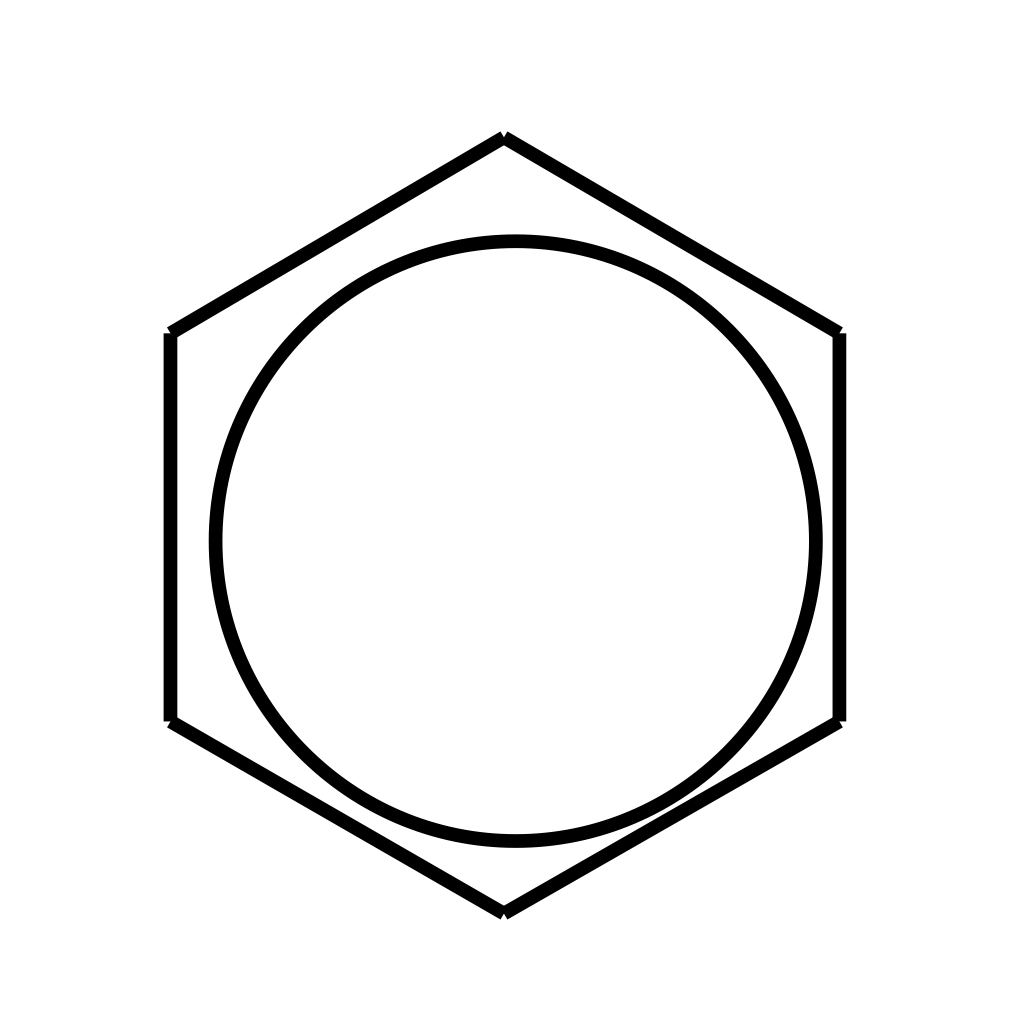 <p>Robinson structure of benzene</p>