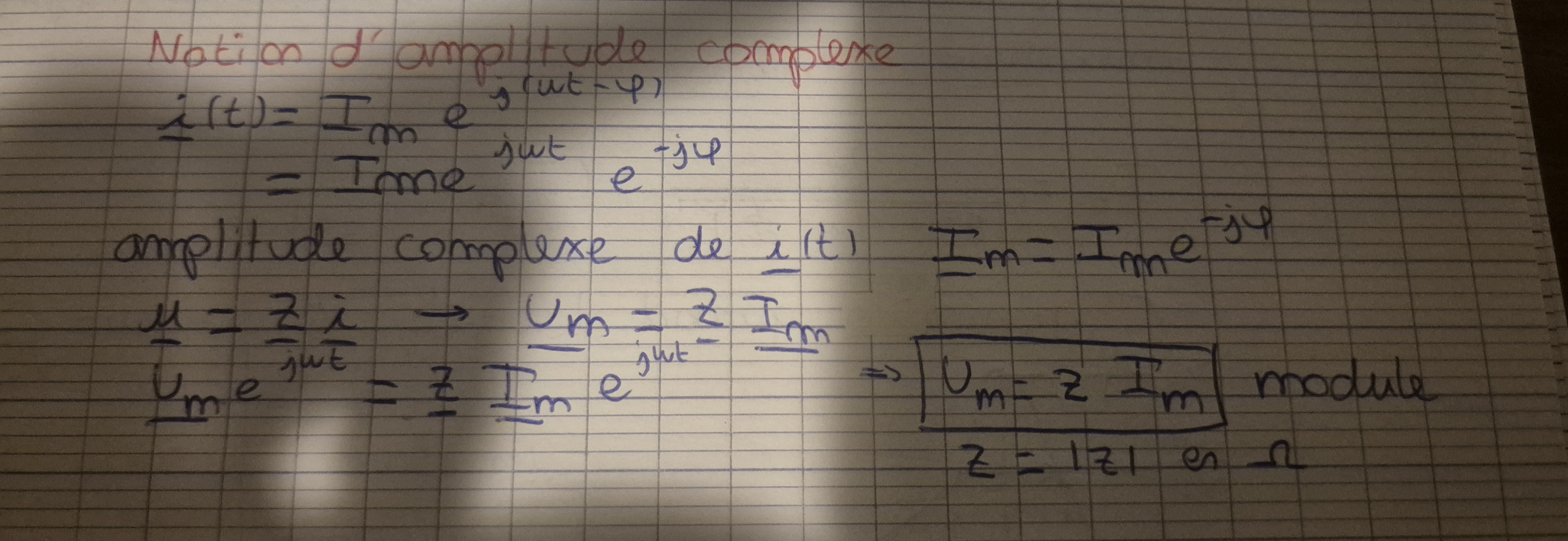 <p>Im(complexe) =Im e(-jφ)</p>