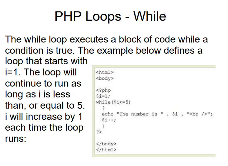 <p>while loop</p>