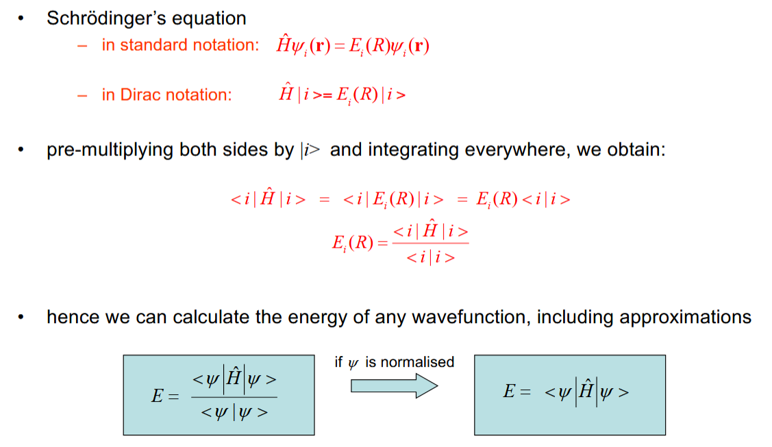 <p>This allows you to make a guess of the wavefunction to calculate its energy</p>