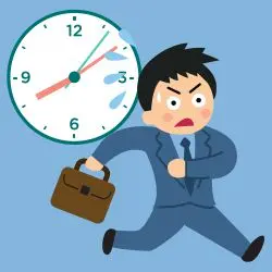 <p>come late</p>