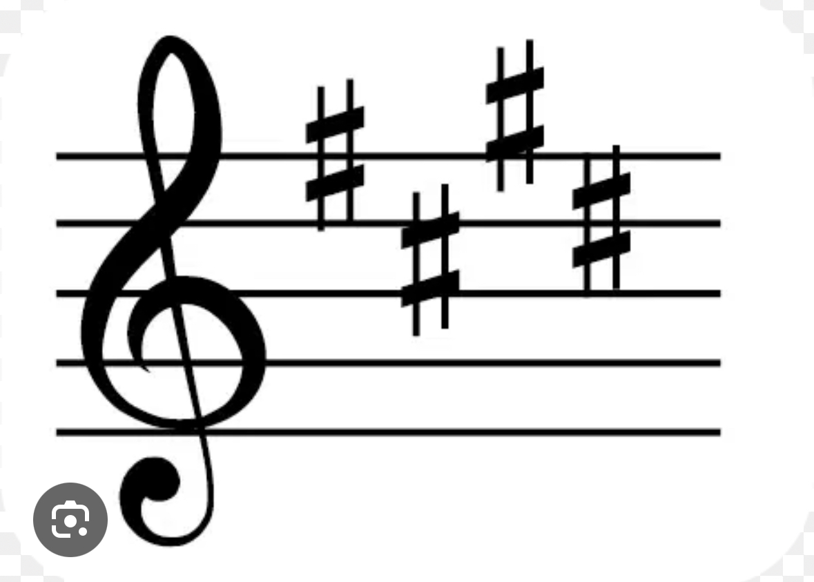 <p>4 sharps</p>