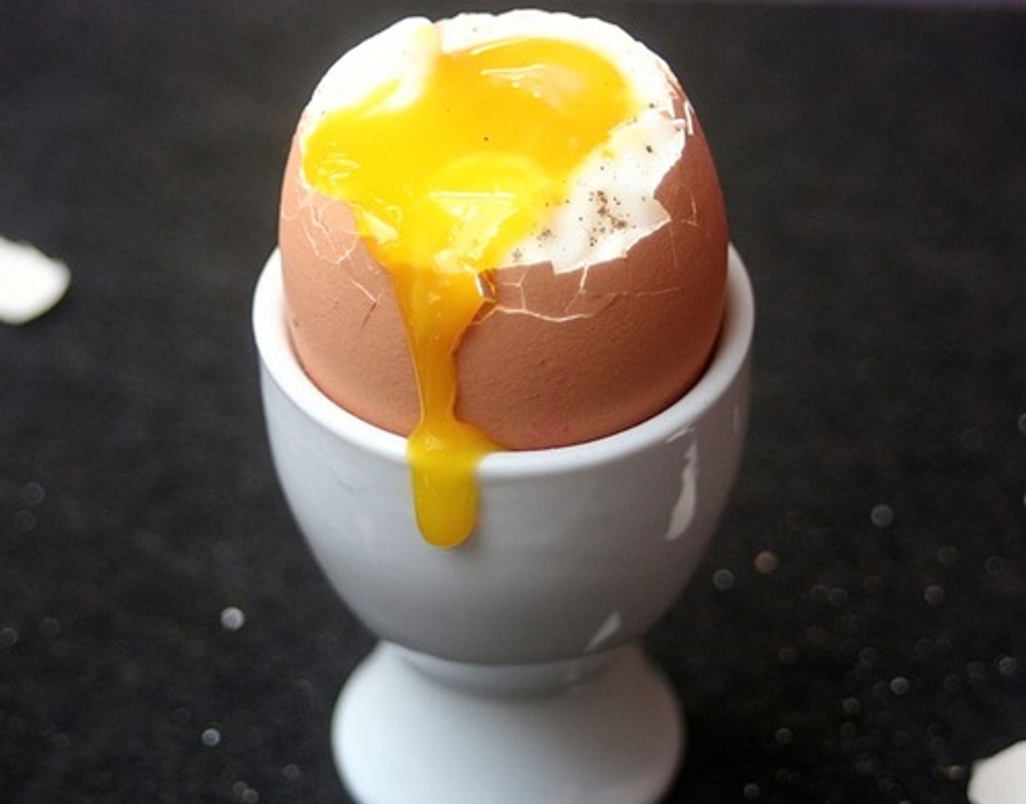 <p>soft-boiled egg</p>
