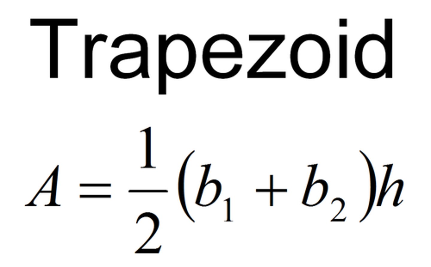 <p>Trapezoid Area</p>