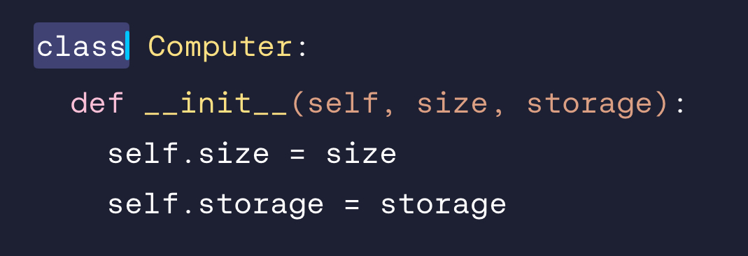 <p>We can create classes instead to help us group data and functionality. A class is just a template that we use to create many similar but distinct things.</p>