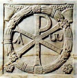 <p>X (Chi) and P (Rho) stands for the Greek name of Christ.</p>