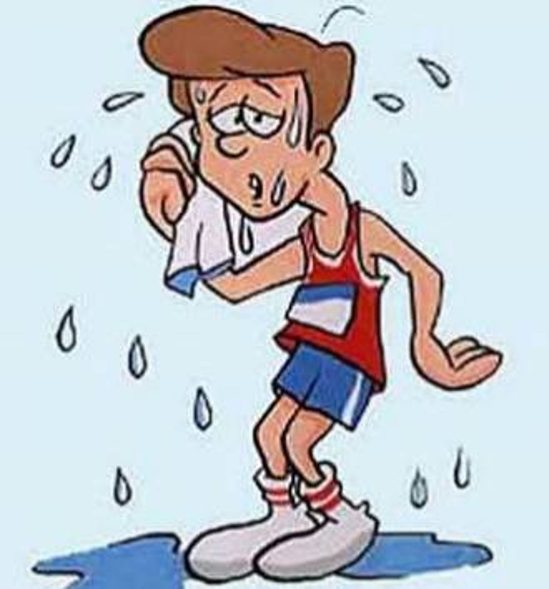 <p>to sweat</p>