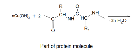 <p>Reaction - chelate with peptides/proteins</p>