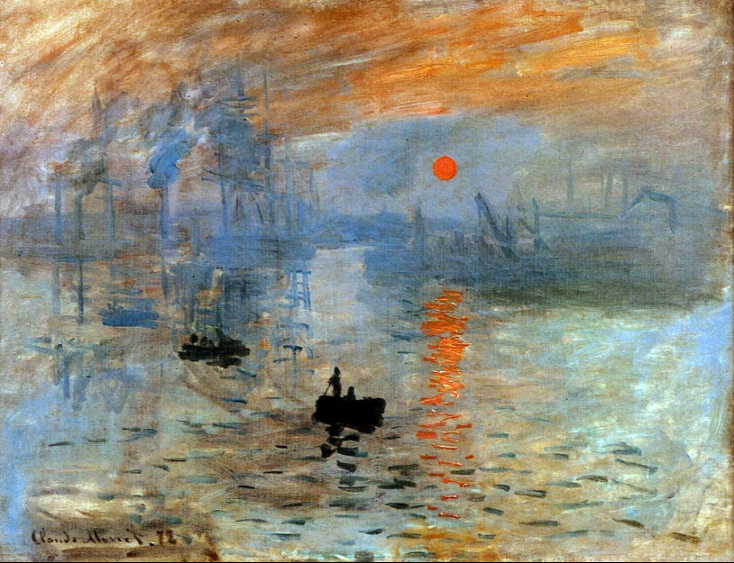 <p>Monet, Impression, Sunrise, 1872</p>