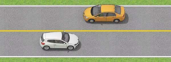 <p>What does a single yellow line mean?</p>