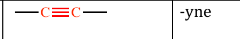 <p>a hydrocarbon with a C-C triple bond, 2 pi-bond; -yne</p>