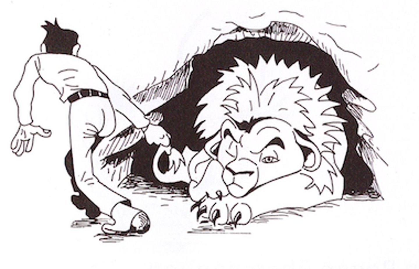 <p>to beard the lion in his den; to confront or attack a powerful or feared person; vào hang hùm bắt cọp</p>