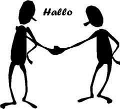 to greet, welcome