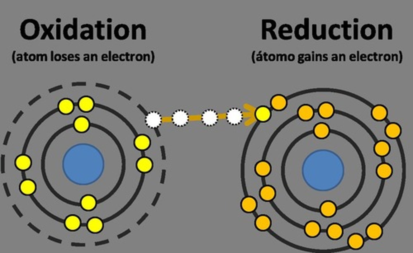 <p>Oxidation is the loss of electrons from a substance.</p>