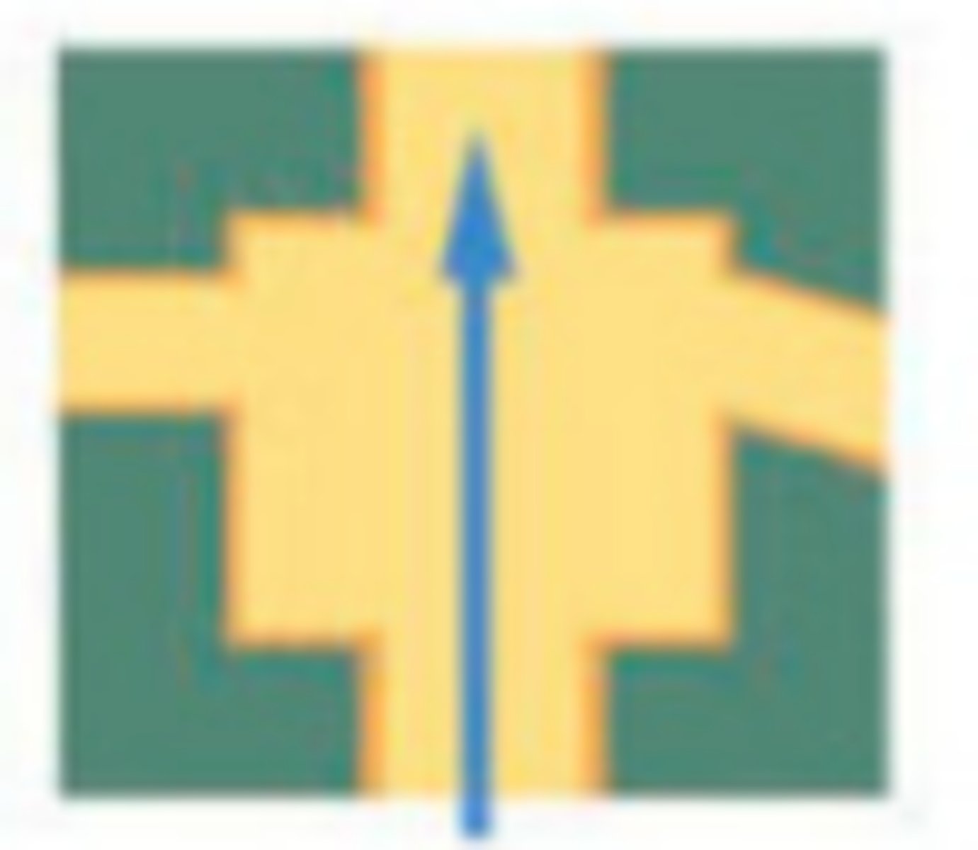 <p>Cross the square</p>