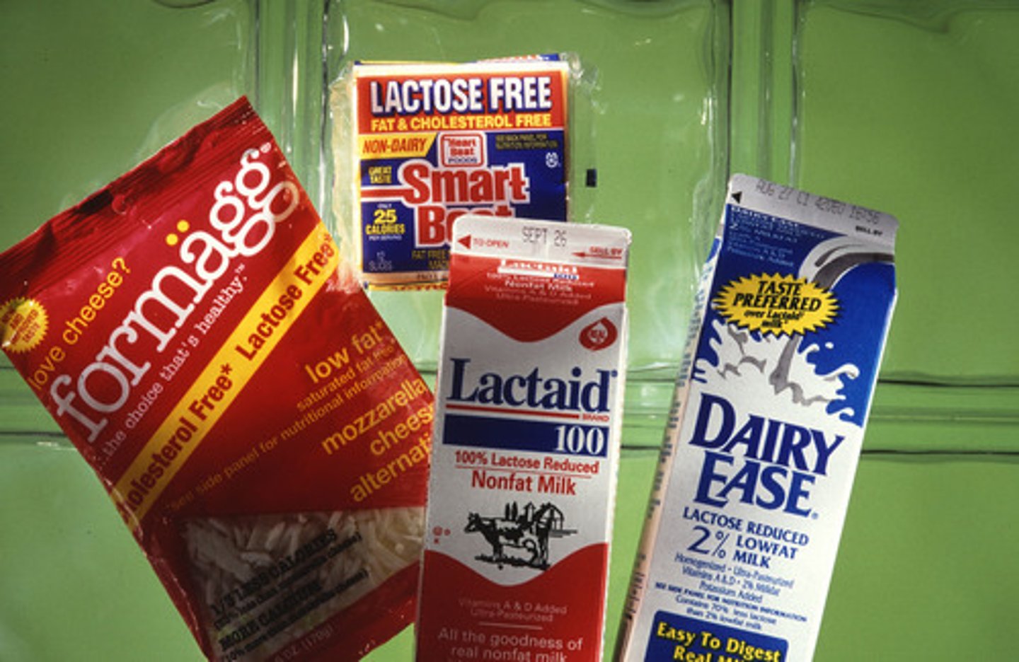<p>lactase is first added into the milk during production to remove lactose</p>