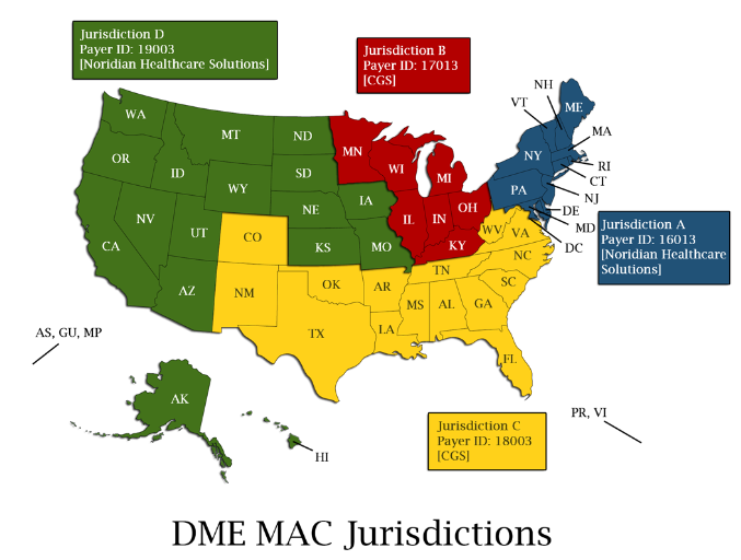 <ul><li><p>organized by geographic region (A, B, C, and D)</p></li><li><p>LCDs are effective only within the issuing region</p></li></ul><p></p>