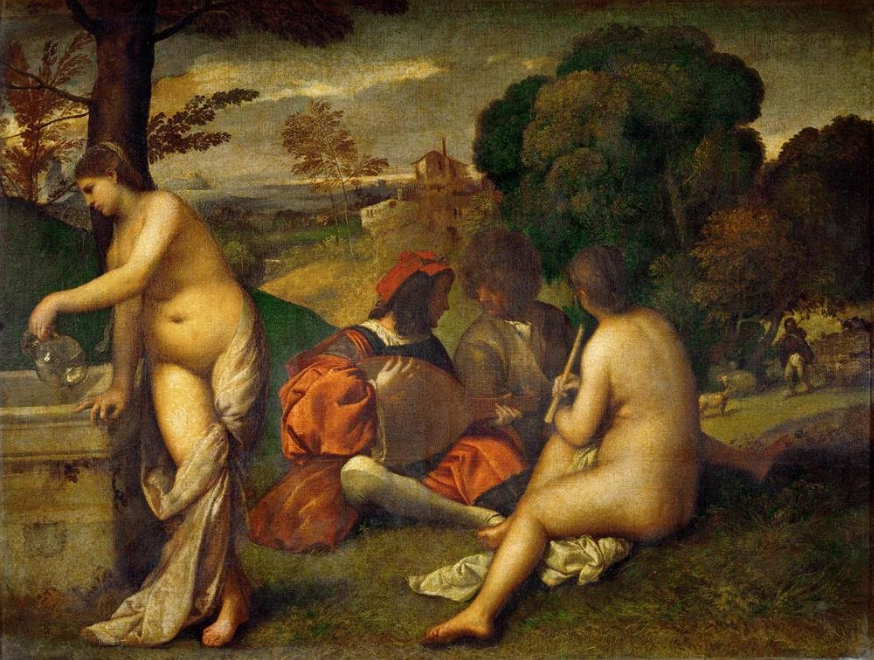 <p><em>Pastoral Symphony</em> 1501-1511, Venice</p>