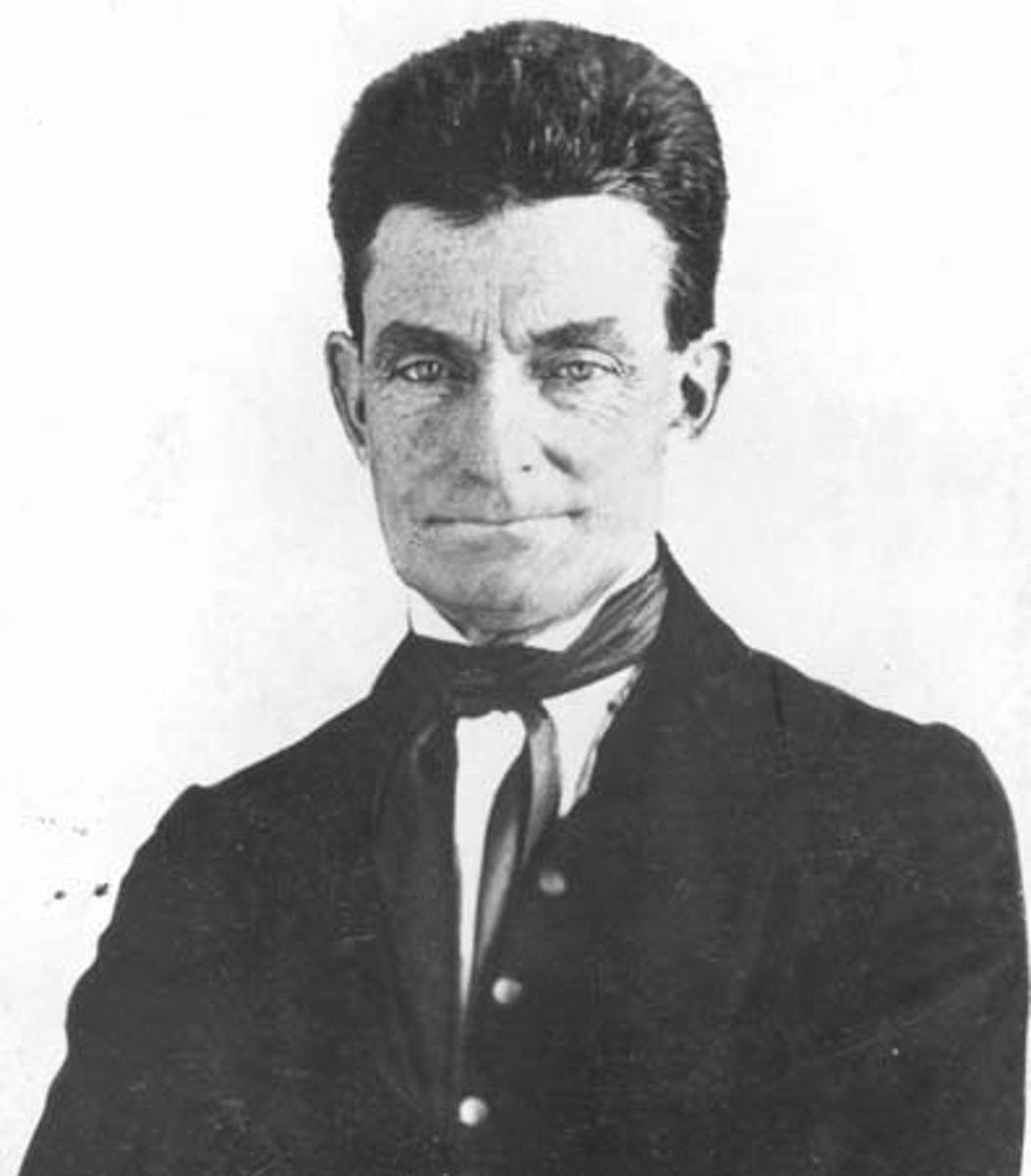 <p>Abolitionist who was hanged after leading an unsuccessful raid at Harper's Ferry, Virginia (1800-1858)</p>