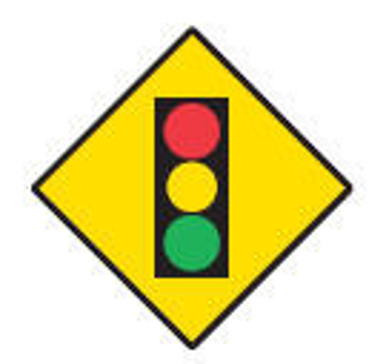 <p>Signal ahead, a warning sign</p>