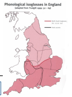 <p>Line separating two dialect areas with respect to a linguistic feature. Comparison of only one feature.(cf. dialect continuum)</p>