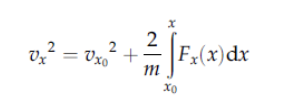 dvx/dt = Fx(x)/m