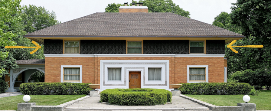 <p>William H Winslow House, River Forest, by Frank Lloyd Wright</p>