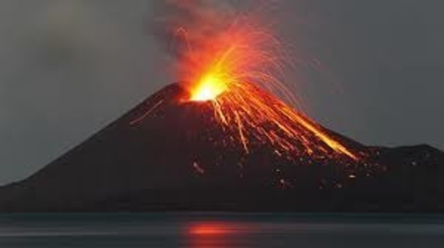 <p>a volcano</p>