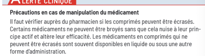 précautions en cas de manipulation du Rx TNG
