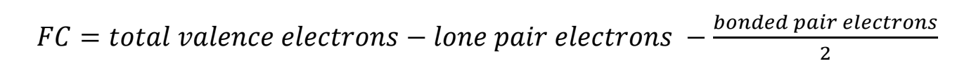 Formal charge formula