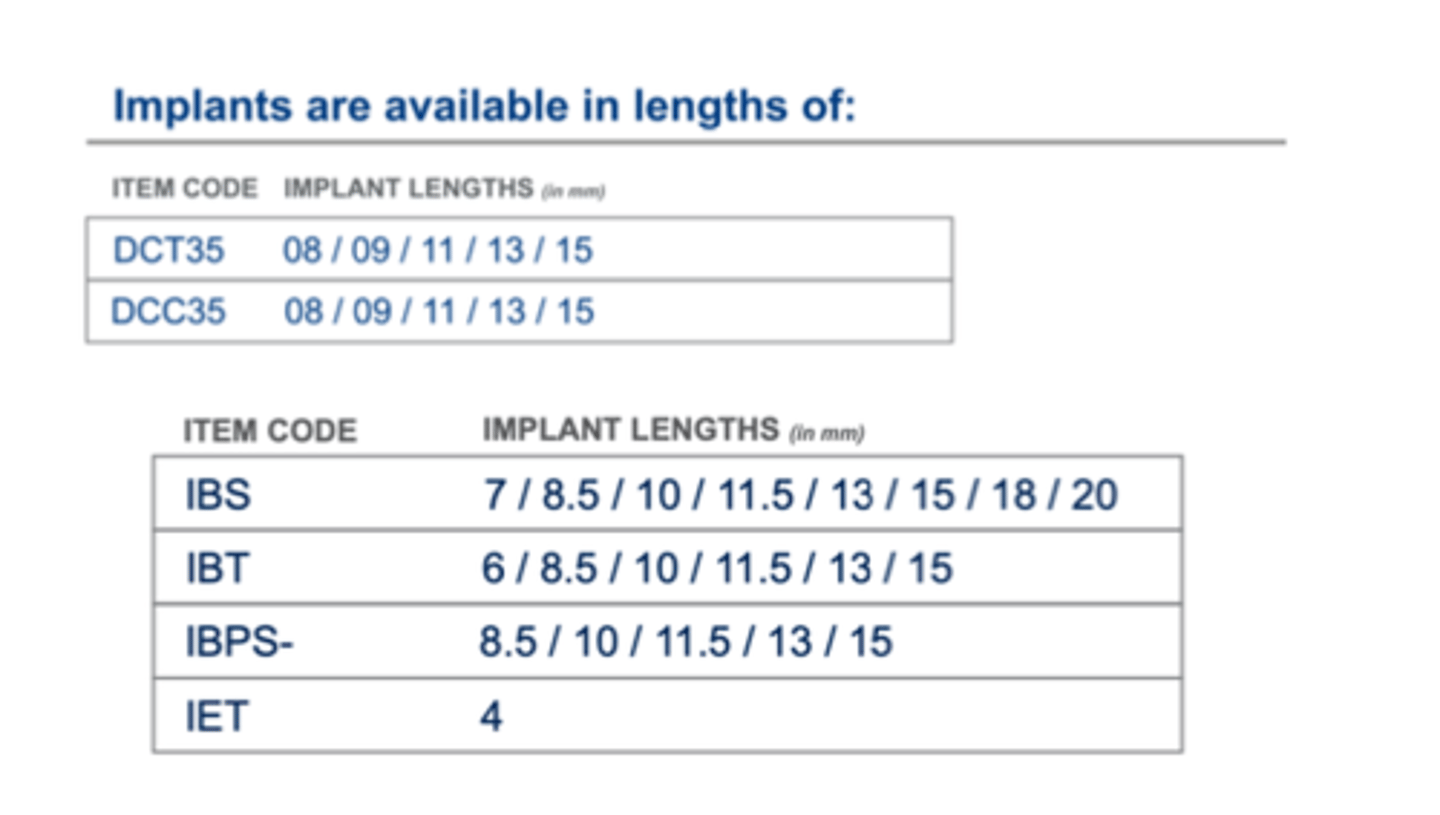 <p>Usually choose one similar to root you are replacing (13-15mm standard)</p>