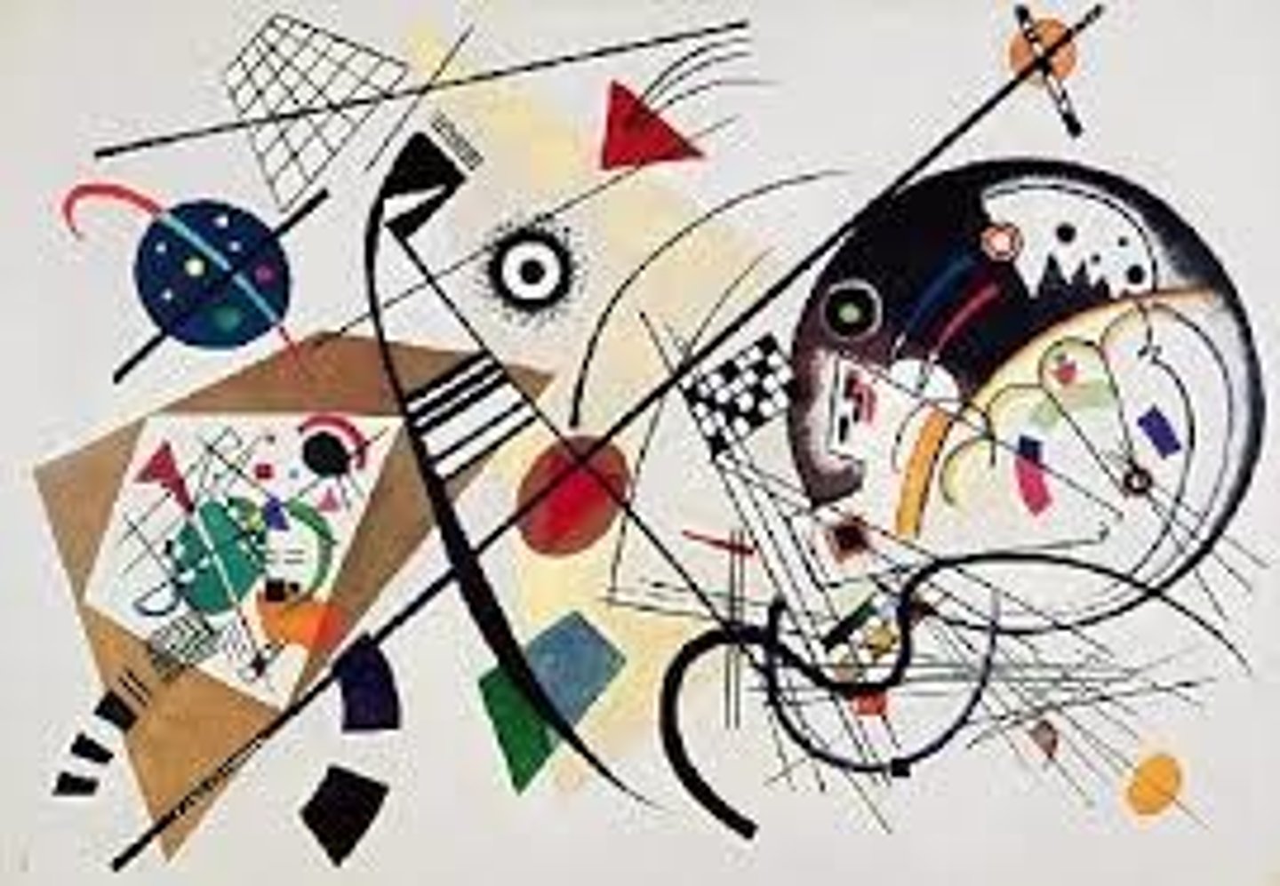 <p>eind 19e eeuw - begin 20ste eeuw</p><p>Russische schilder en medeoprichter van Der Blaue Reiter, pionier van abstracte kunst.</p><p>Kenmerken van zijn werk:</p><p>Abstractie zonder herkenbare vormen</p><p>Expressieve kleuren en lijnen</p><p>Muzikale opbouw van composities</p><p>Kunst als uitdrukking van het innerlijke</p>