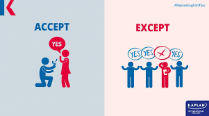 <p>except (prep) </p>