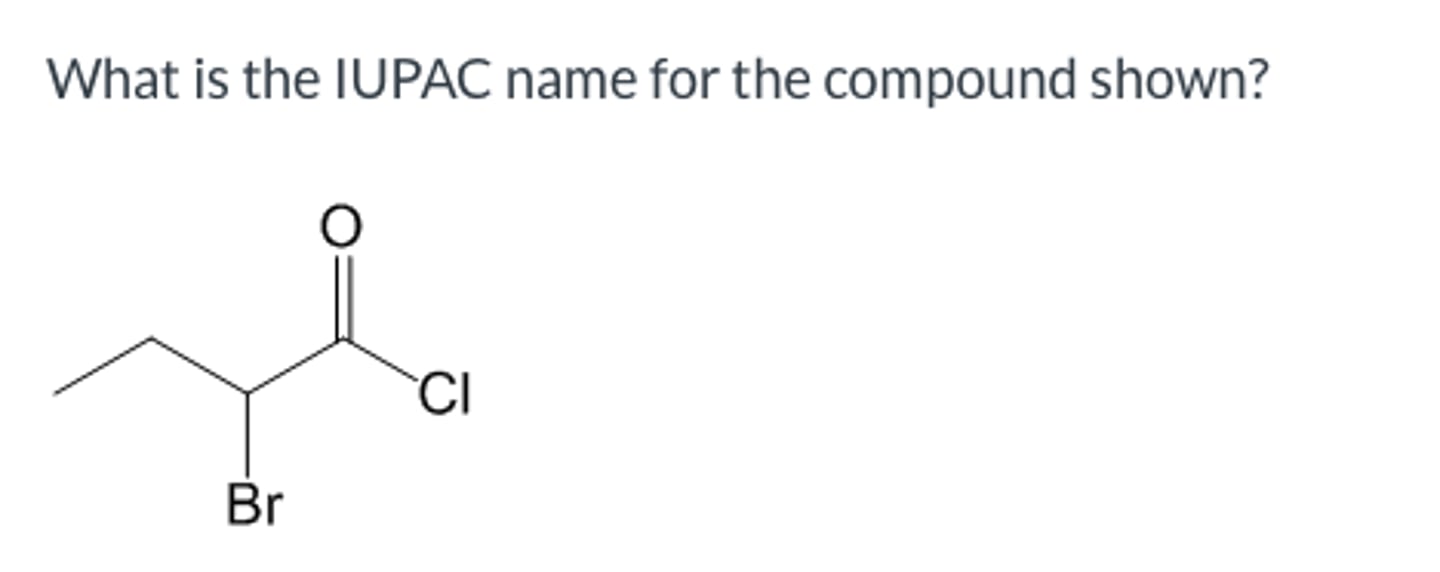 <p>What is the IUPAC name for the compound shown?</p>