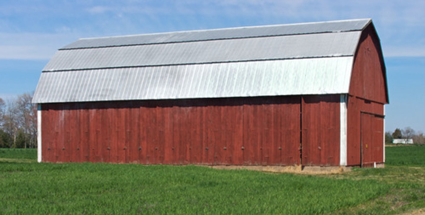 <p>house for farm animals</p>