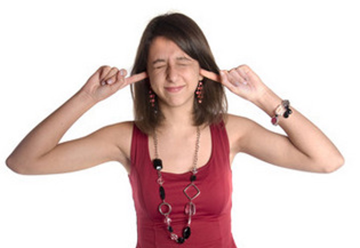 <p>to cover one's ears</p>